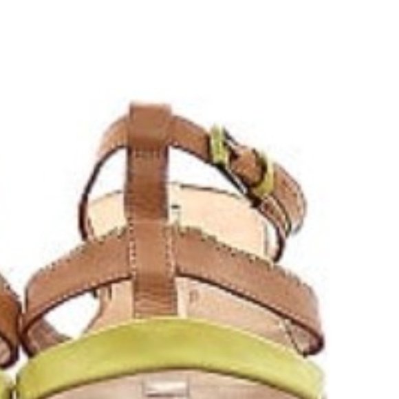 👡Anthropologie Schuler & Sons Sandals Yellow, 8.5 - Picture 7 of 7